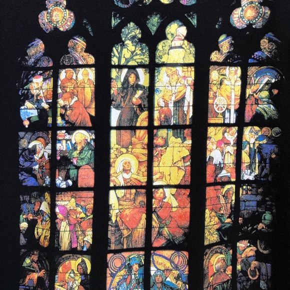 Alphonse Mucha x Forever 21 Zipped Hoodie Printed with Stained-Glass Window - Picture 4 of 8